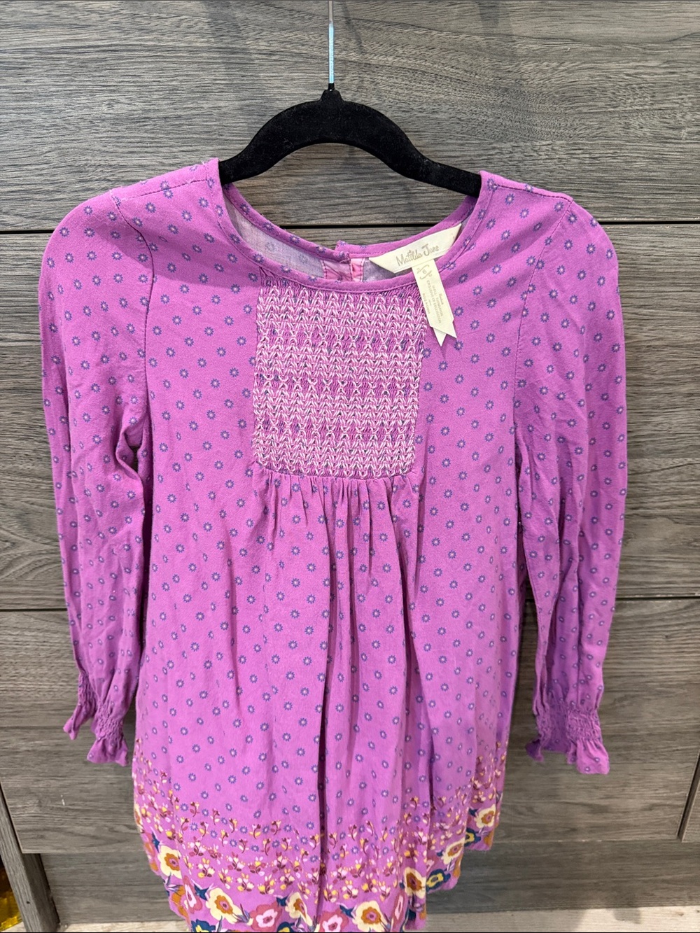 Matilda Jane Lavender Purple Smocked Floral Top